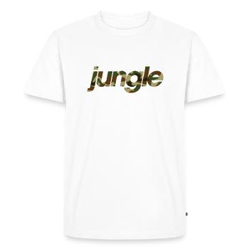 Jungle Soldier Camo Junglist - Men's Premium Organic T-Shirt - white - Front - Nico (187cm)
