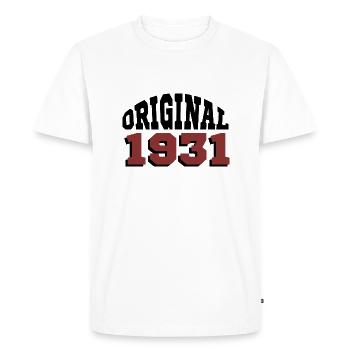 Original 1931 - T-shirt Premium bio Homme - blanc - Devant - Nico (187cm)