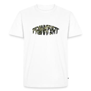 Frankfurt Camouflage - Men's Premium Organic T-Shirt - white - Front - Nico (187cm)