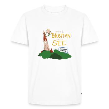 BreitenSee leiwand - Men's Premium Organic T-Shirt - white - Front - Nico (187cm)