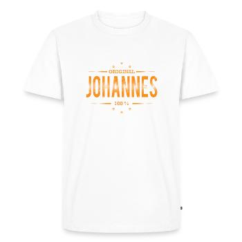 Jean - T-shirt Premium bio Homme - blanc - Devant - Nico (187cm)