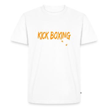 Funny kickboxing kickboxing boxing kick boxing - Men's Premium Organic T-Shirt - white - Front - Nico (187cm)