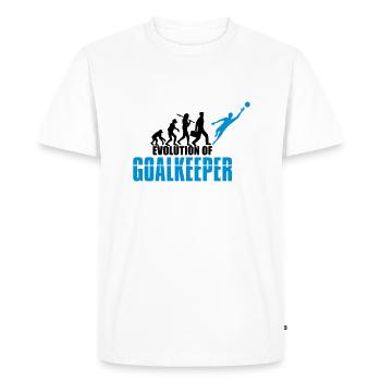 goalkeeper evolution evolution goalkeeper torhueter - Men's Premium Organic T-Shirt - white - Front - Nico (187cm)
