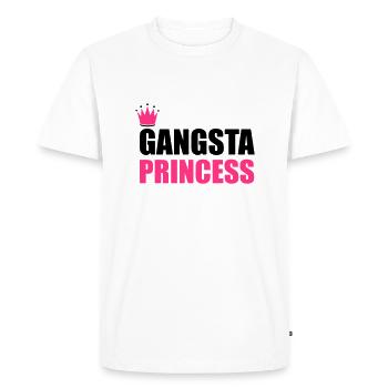 Gangsta Princess - T-shirt Premium bio Homme - blanc - Devant - Nico (187cm)