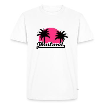 Thailand - T-shirt Premium bio Homme - blanc - Devant - Nico (187cm)