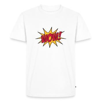 HOU LA LA! - T-shirt Premium bio Homme - blanc - Devant - Nico (187cm)