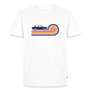 Trabi  Retro Vintage DDR Ost Auto Design - Men's Premium Organic T-Shirt - white - Front - Nico (187cm)
