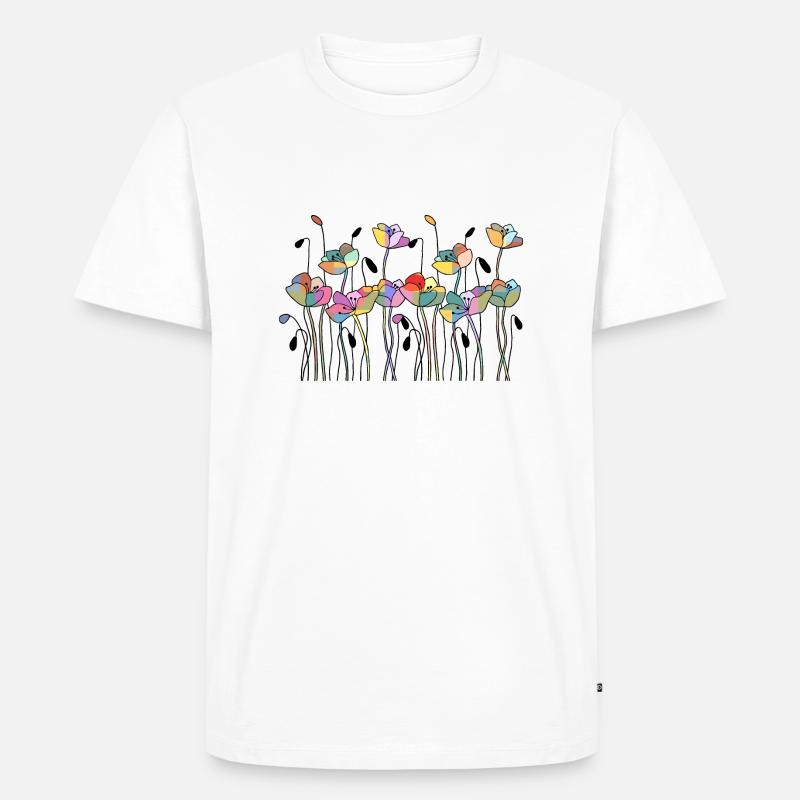 Fleur - T-shirt Premium bio Homme - blanc
