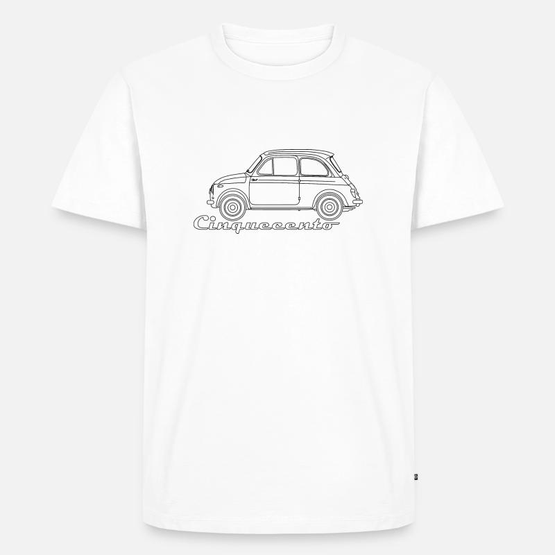 Cinquecento - Männer Premium Bio T-Shirt - Weiß
