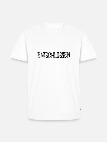 Entschlossen - Männer Premium Bio T-Shirt - Weiß