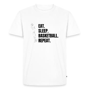 Basketball Basketball Lovers Basketball Club - T-shirt Premium bio Homme - blanc - Devant - Nico (187cm)