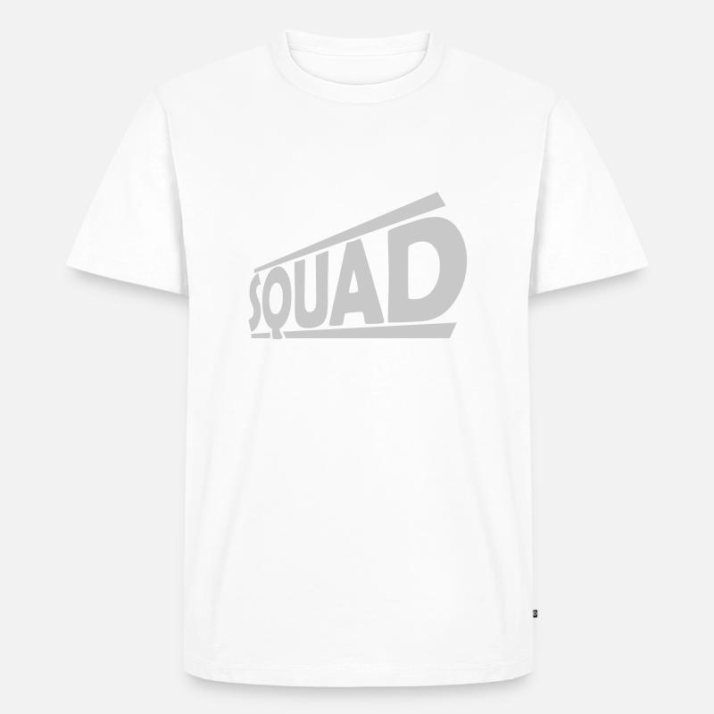 Logo Squad Team Design - Männer Premium Bio T-Shirt - Weiß