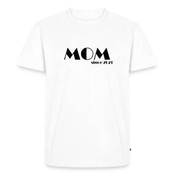 MOM since 2021 s - Men's Premium Organic T-Shirt - white - Front - Nico (187cm)