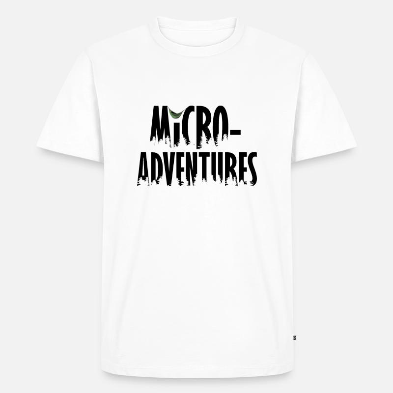 Microadventures - Männer Premium Bio T-Shirt - Weiß