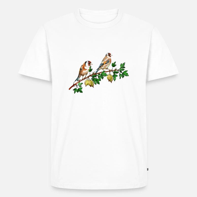 Bunte Vögel - Männer Premium Bio T-Shirt - Weiß