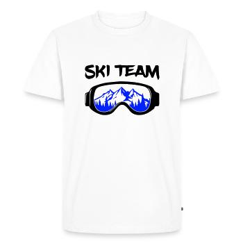 Équipe de ski - T-shirt Premium bio Homme - blanc - Devant - Nico (187cm)