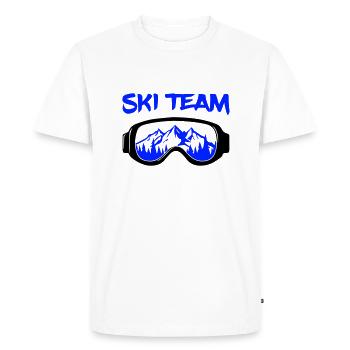 Équipe de ski - T-shirt Premium bio Homme - blanc - Devant - Nico (187cm)