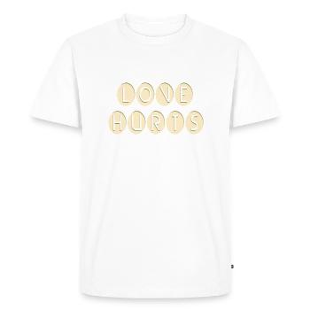 L’amour fait mal - T-shirt Premium bio Homme - blanc - Devant - Nico (187cm)