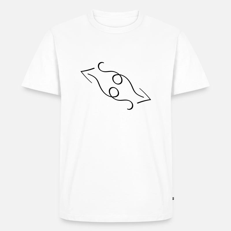 pfeile - Männer Premium Bio T-Shirt - Weiß