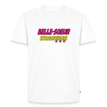 EXTRAORDINARY Sister-in-Law - Men's Premium Organic T-Shirt - white - Front - Nico (187cm)
