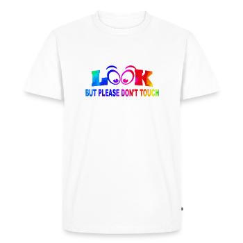 Restez fort Citation positive Mignon Amour Positivité - T-shirt Premium bio Homme - blanc - Devant - Nico (187cm)