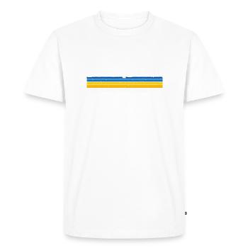 Fiers d’aimer Kiev - Célébrez le patrimoine ukrainien - T-shirt Premium bio Homme - blanc - Devant - Nico (187cm)