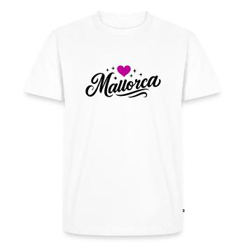 Cœur de Majorque - T-shirt Premium bio Homme - blanc - Devant - Nico (187cm)
