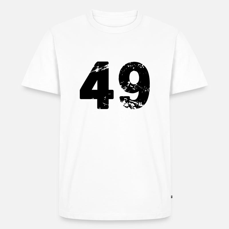 49 - Männer Premium Bio T-Shirt - Weiß