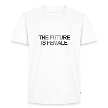 L'avenir est féminin - T-shirt Premium bio Homme - blanc - Devant - Nico (187cm)