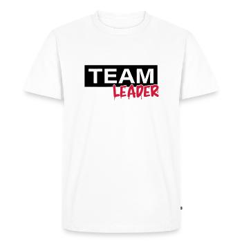 Chef d'équipe - T-shirt Premium bio Homme - blanc - Devant - Nico (187cm)