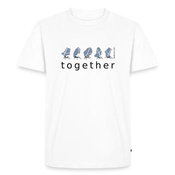 together Ant Together social teamwork - Men's Premium Organic T-Shirt - white - Front - Nico (187cm)