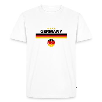 Allemagne Maillot De Football Germany Cadeau 2022 - T-shirt Premium bio Homme - blanc - Devant - Nico (187cm)