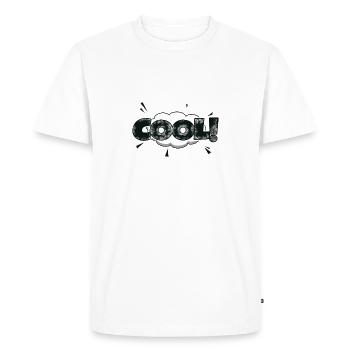 cool Comic Style Bubble Graffiti Lettering - T-shirt Premium bio Homme - blanc - Devant - Nico (187cm)