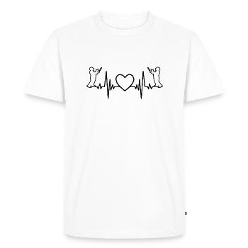 Chefs d’orchestre Cadeau Direction d’orchestre Chefs d’orchestre - T-shirt Premium bio Homme - blanc - Devant - Nico (187cm)