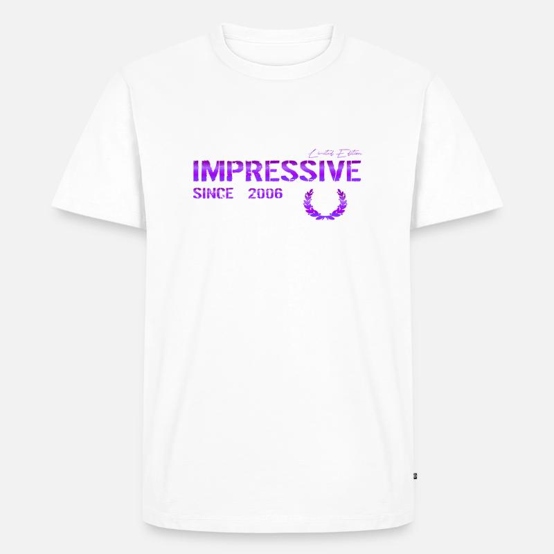 Impressive since 2006 - Männer Premium Bio T-Shirt - Weiß