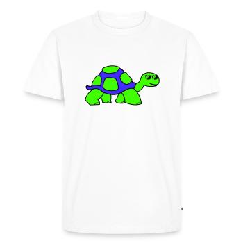 cool turtle - Men's Premium Organic T-Shirt - white - Front - Nico (187cm)