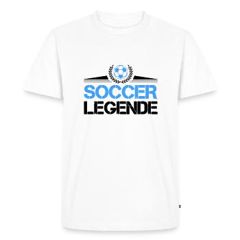 Football Légende du football - T-shirt Premium bio Homme - blanc - Devant - Nico (187cm)