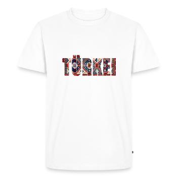 tapis de dinde - T-shirt Premium bio Homme - blanc - Devant - Nico (187cm)