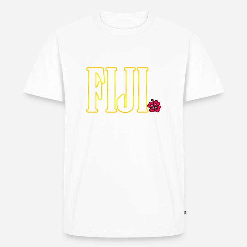 Fidschi - Männer Premium Bio T-Shirt - Weiß