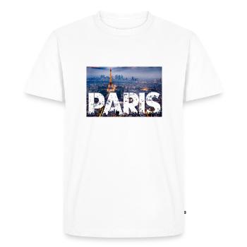 Paris Tour Eiffel - T-shirt Premium bio Homme - blanc - Devant - Nico (187cm)