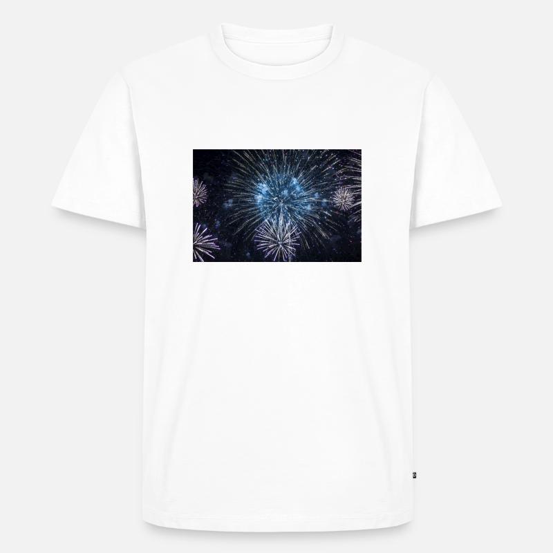 firework - Men's Premium Organic T-Shirt - white