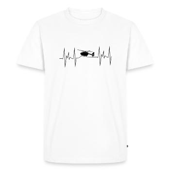 ec145 Hélicoptère Hélicoptère - T-shirt Premium bio Homme - blanc - Devant - Nico (187cm)