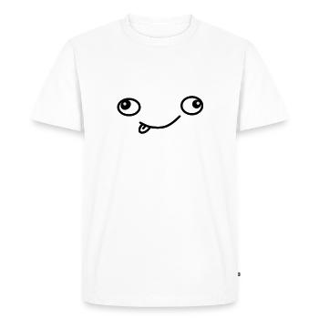 Drôle de jeu - T-shirt Premium bio Homme - blanc - Devant - Nico (187cm)