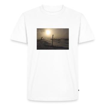 Seul en Islande - T-shirt Premium bio Homme - blanc - Devant - Nico (187cm)