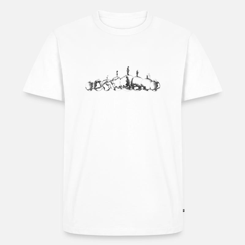 Tic, tac, toc, Lebenszyklus - Männer Premium Bio T-Shirt - Weiß