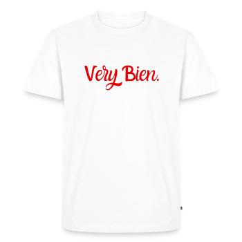 very bien - T-shirt Premium bio Homme - blanc - Devant - Nico (187cm)
