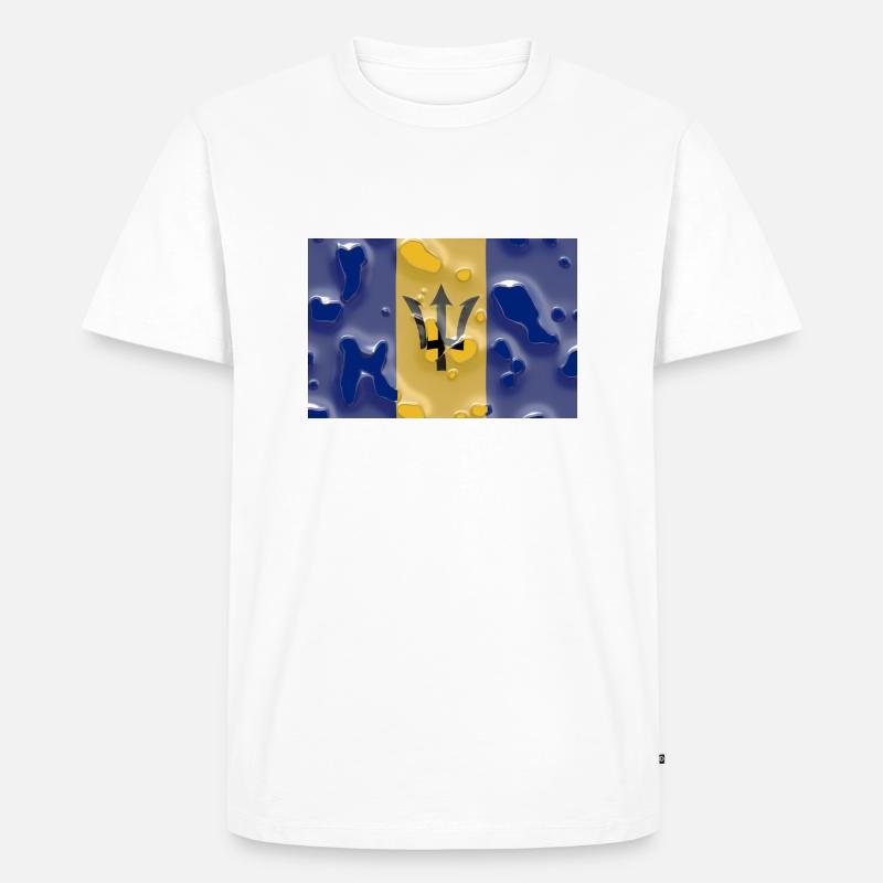 Barbados - Männer Premium Bio T-Shirt - Weiß