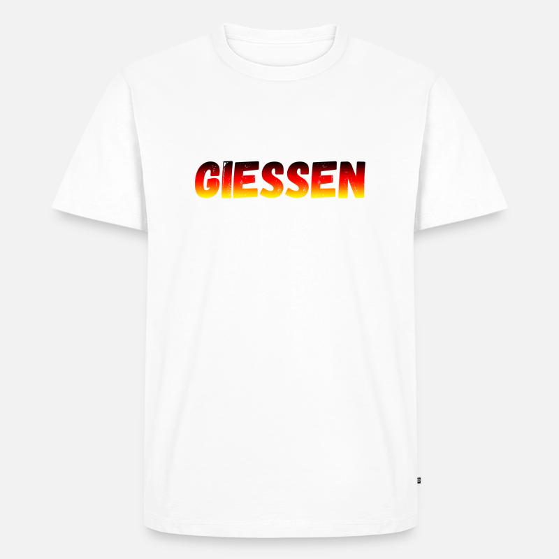 Gießen - Männer Premium Bio T-Shirt - Weiß