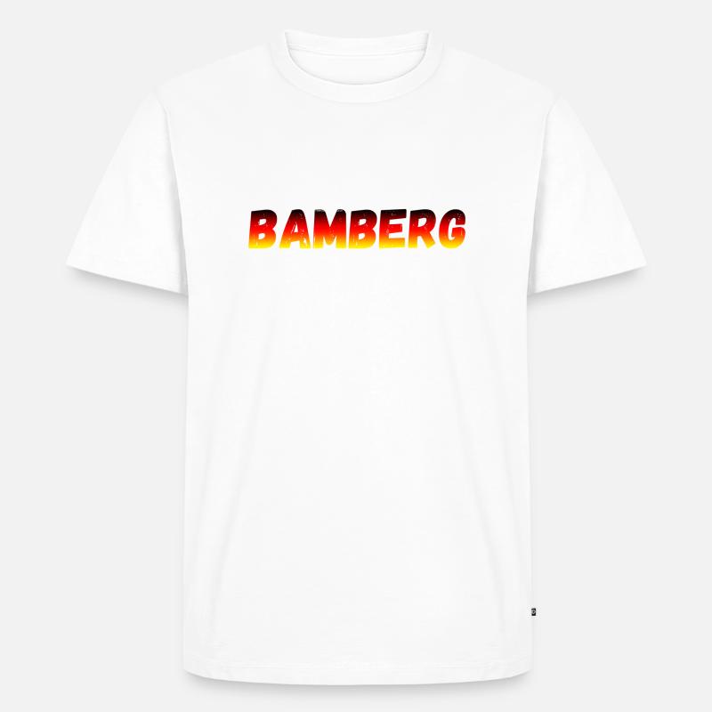 Bamberg - Männer Premium Bio T-Shirt - Weiß