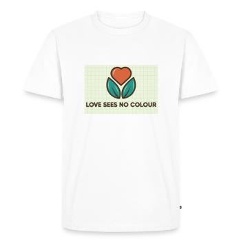 LOVE lead - Men's Premium Organic T-Shirt - white - Front - Nico (187cm)